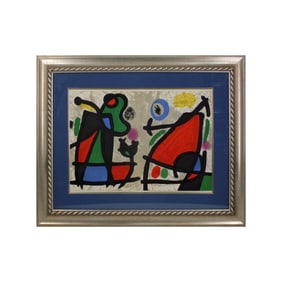 After: Joan Miro Lithograph "Derriere le Miroir"