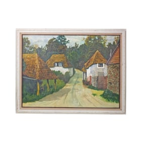 GJ High 20C Oil/Canvas Spring Grove Grammar School