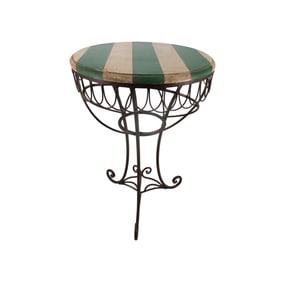 Vintage Wrought Iron Side Table