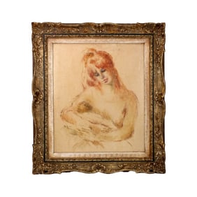 Ilona Smithkin Sanguine/Paper "Ellen and Child"