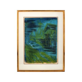 Ann Wilkinson (20th C) Serigraph "Boats"