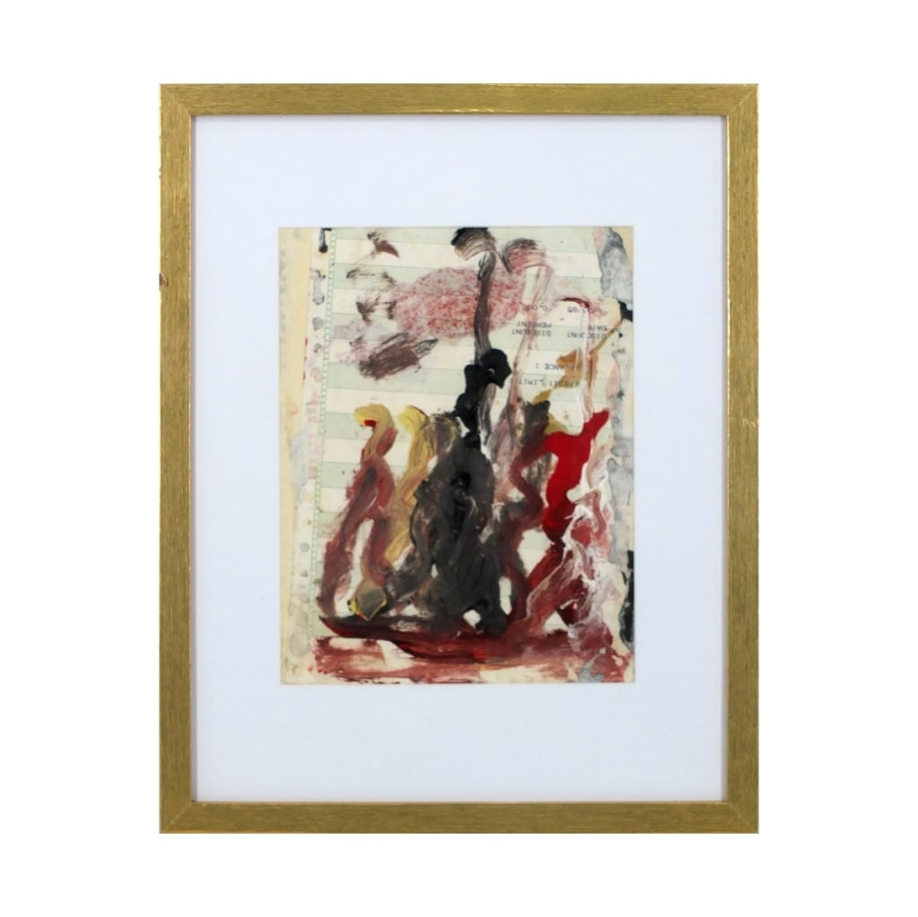 Purvis Young, American (1943 - 2010): Purvis Young, American (1943 - 2010) mixed media painting on paper "Horses" signed. Sight measures 9-1/4" x 7". Frame measures 15" x 11-12". Condition: Good found condition. Estimate 100 - 400 Domesti