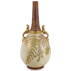 Antique Royal Worcester Porcelain Vase