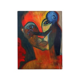Style of Oswaldo Guayasamin Oil on Board