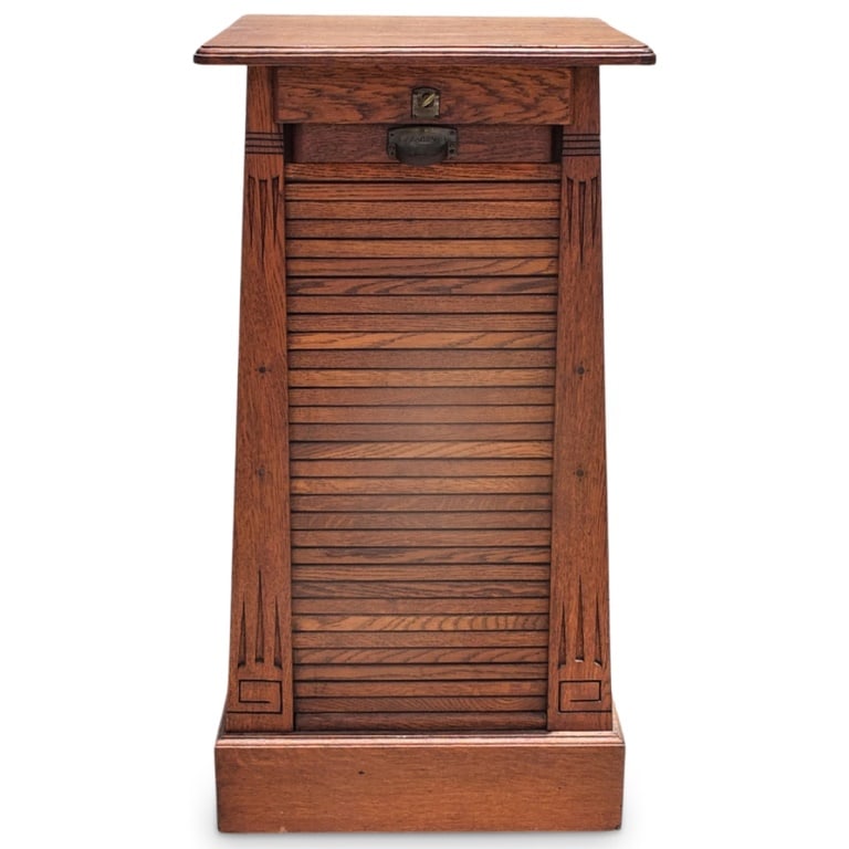 Circa 1970s Arts and Craft Record Cabinet (1 of 8)