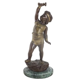 Antique Art Nouveau Bronze Sculpture
