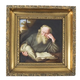 Framed Meissen Porcelain Plaque