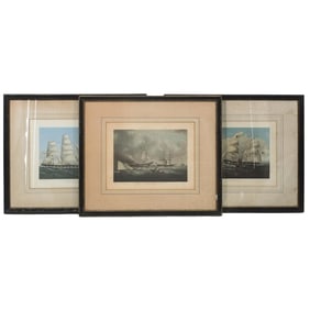 Grouping of Framed Maritime Engravings