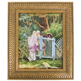 Continental School Porcelain Plaque