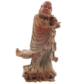 Large Chinese Stoneware Statue