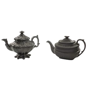 Grouping of Antique Tea Pots