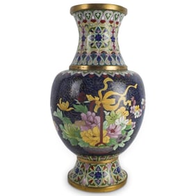 Large Chinese Cloisonne Vase