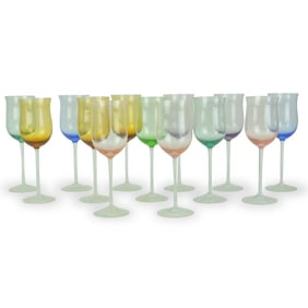 Set of Venetian style Stemware