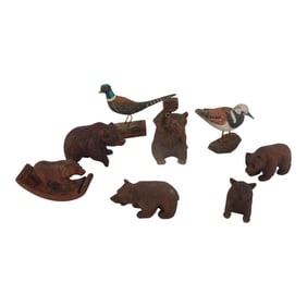 Grouping of Vintage Animal Figures