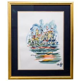 20th Century Mixed Media on Paper