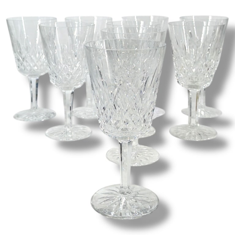 9 Waterford "Lismore" Water Goblets (1 of 3)