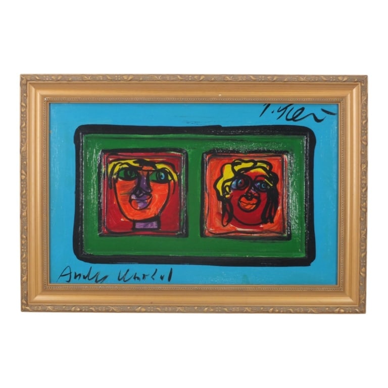Peter Keil Oil on Wood "Andy Warhol" (1 of 4)