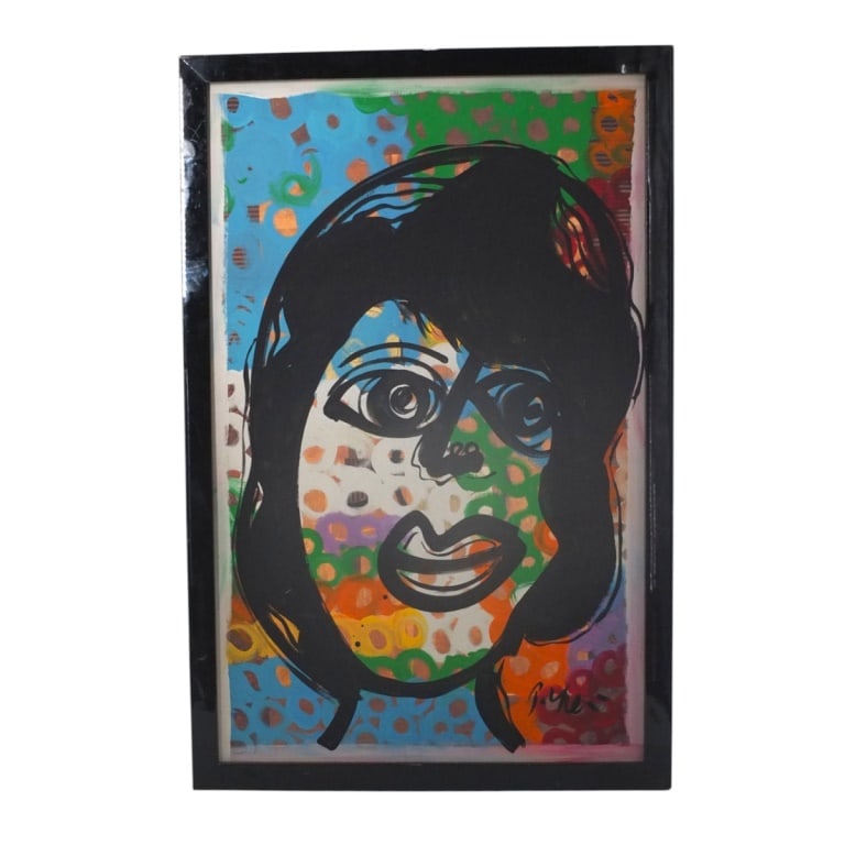 Peter Kiel Oil on Cardboard "Portrait of a Girl" (1 of 5)