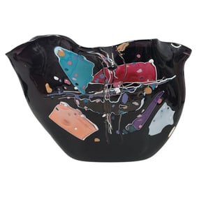 Stephen Rich Nelson Art Glass Vase