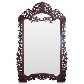 Large Baroque Style Carved Mirror