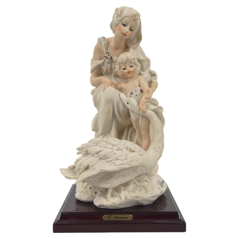 Guiseppe Armani Porcelain Figure Maternity & Swan (1 of 5)