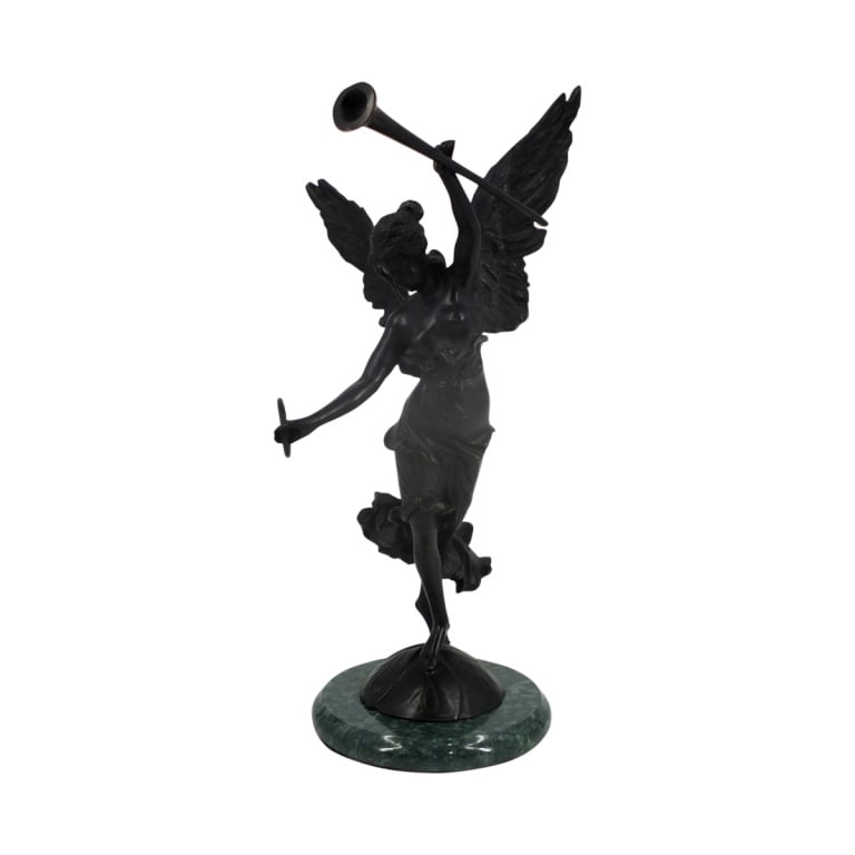 After L & F Moreau 'La Renommee' Bronze Sculpture (1 of 5)