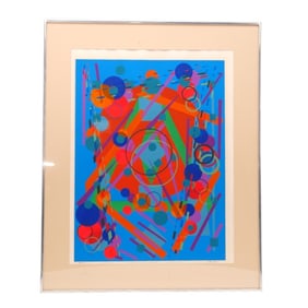 Joseph Grippi Lithograph: Colored Circles