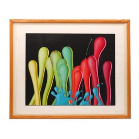 Yankel Ginzburg Serigraph 'Deep Waters', 1979