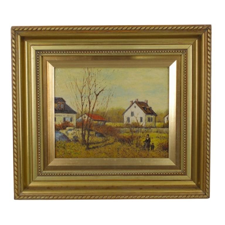 Modern Oil on Board "Landscape" (1 of 4)