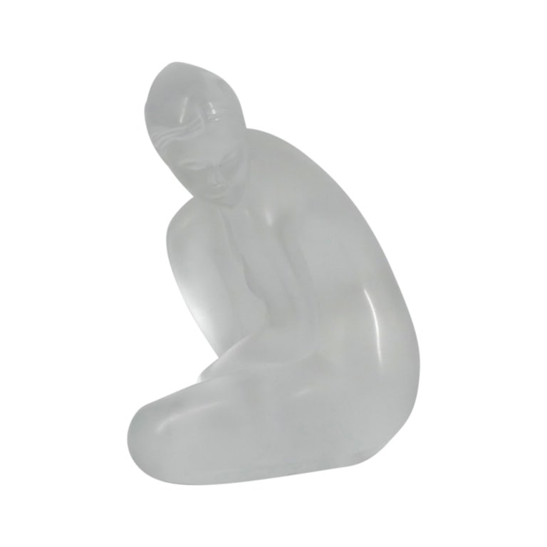 Lalique Frosted Petite Nude Venus Figure: Lalique Frosted Petite Nude Venus Figure. Etched signature to bottom. Measures 4". Sorry no box. Condition: Good condition with no chips or cracks. Estimate 100 - 300 Domestic shipping Third Party