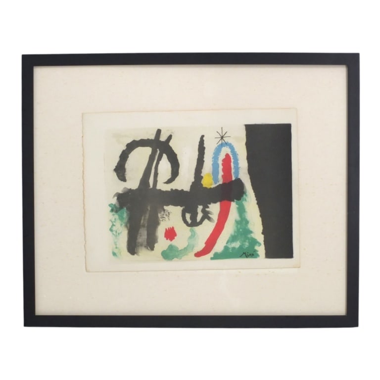Joan Miro (1893 - 1983) Lithograph (1 of 4)
