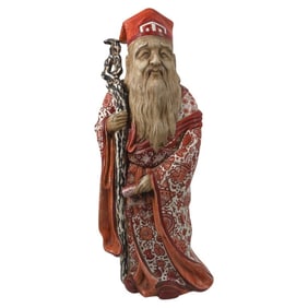 Vintage Japanese Kutani Porcelain God Figure