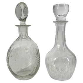 2 Crystal Decanters