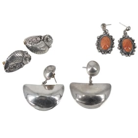 Lot of Vintage Sterling Earrings