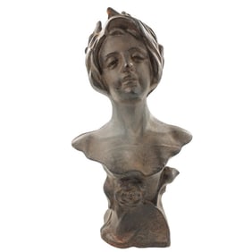 Antique European School Cast Iron Sculpture