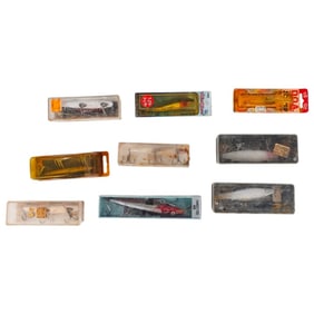 Collection of Fishing Hooks in Boxes