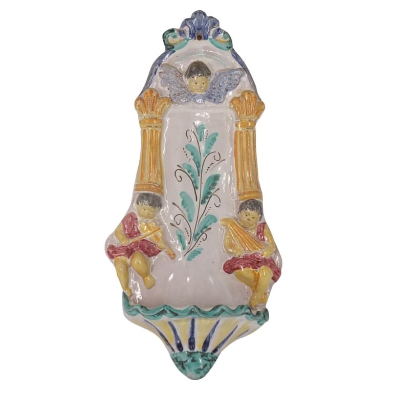 Vintage Continental Ceramic Wall Pocket (1 of 4)