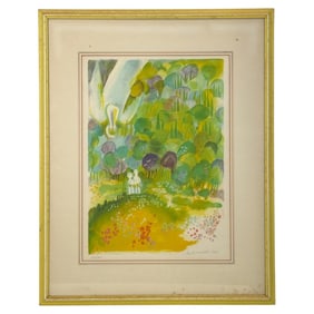 Ruth Zarfati, Israeli Lithograph Untitled 1972