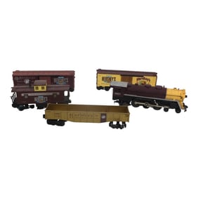 5 Vintage Model Electric Train Cars