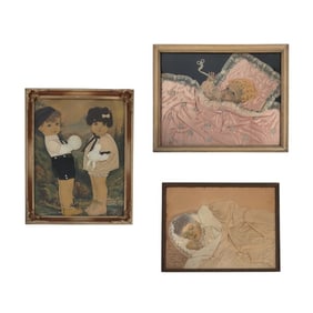 3 Victorian Mourning Memorial Baby Pictures