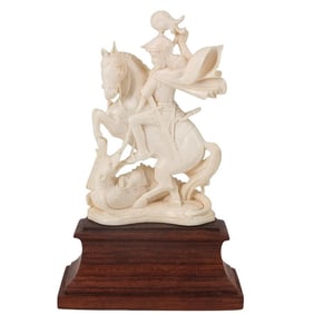 Antique European Carved Statue