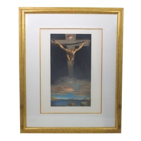 After Dali Litho "Christ of St John on the Cross"
