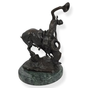 C M Russell Bronze "The Bucker & the Buckaroo"