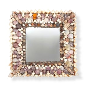 Grotto Style Shell Encrusted Mirror