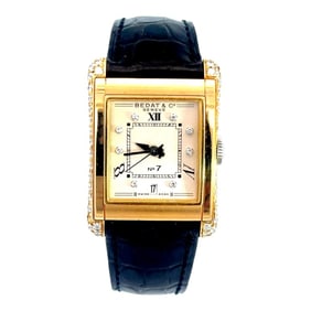 Vintage Bedat & Co. 18K & Diamond Bracelet Watch