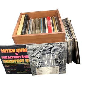 Large Mid Century Vinyl Record Collection w/Demos