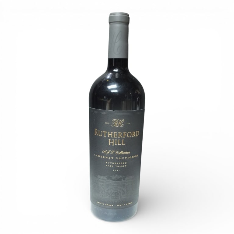 (1) Rutherford Hill AJT 2021 Cabernet Sauvignon: (1) Rutherford Hill AJT Collection 2021 Cabernet Sauvignon, 750ml Bottle. Offered from a South Florida Private Collection. Bidders are purchasing the bottle and its historically significant, unbroken 