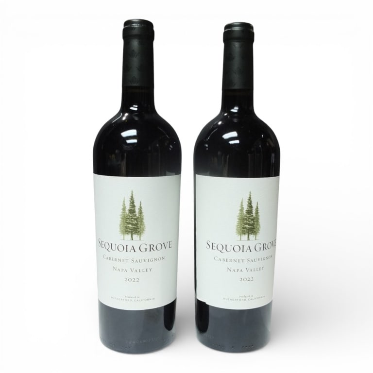 (2) Sequoia Grove 2022 Napa Cabernet Sauvignon: (2) Sequoia Grove 2022 Napa Valley Cabernet Sauvignon, 750ml Bottles. Offered from a South Florida Private Collection. Bidders are purchasing the bottle and its historically significant, unbroken tax 