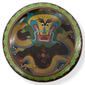Chinese Republic Period Cloisonne Dragon Bowl