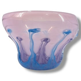 Vintage Hand Blown Art Glass Vase